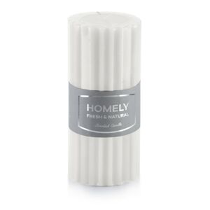 Vysoká svíčka Homely 18 cm bílá
