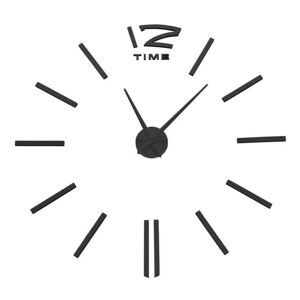 Nástenné hodiny Diy Apis 65 - 120 cm - čierne 3D