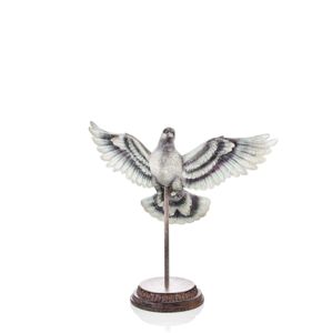 Dekorativní ptáček Soar stříbrný