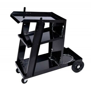Zváračský vozík s 3 policami Hemy čierny