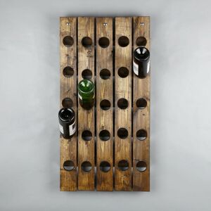 Dřevěný stojan na víno ICKI 85 cm hnědý