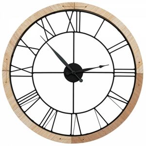 Nástenné hodiny LOFT ROUND 60 cm čierne