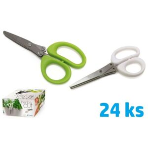 Nůžky na bylinky HERBA bílé/zelené 13cm