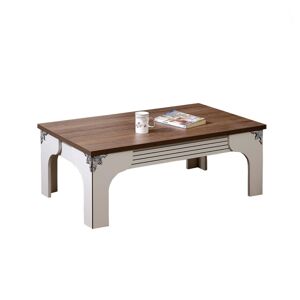 Konferenční stolek Gazel hnědý/bílý