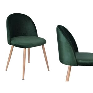 Dizajnová čalúnená stolička Jazz – tmavozelená