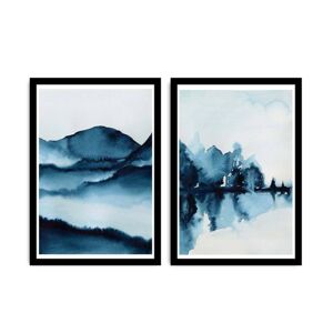 Sada nástěnných obrazů Fars 36x51 cm 2 ks modrá