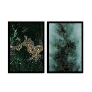 Sada nástěnných obrazů Colops 36x51 cm 2 ks zelená