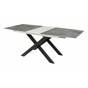 Rozkládací stůl Lodre 160-200x90 cm šedý