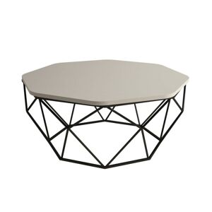 Konferenční stolek Diamond 90 cm krémový