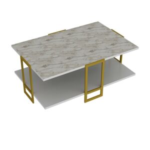 Konferenční stolek Polka 91,5 cm bílý