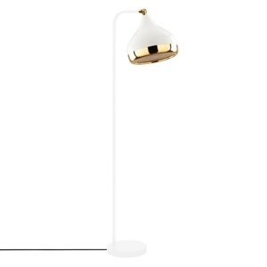 Stojací lampa Yildo 120 cm zlatá/bílá