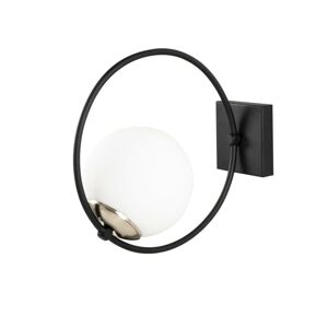 Nástěnná lampa Dolunay černá/bílá