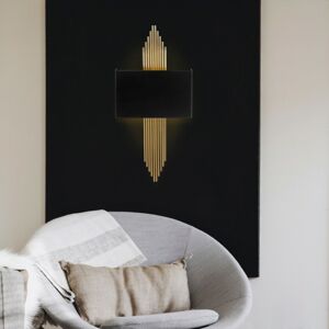 Nástěnná lampa Nurton 75 cm černá/zlatá