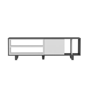 TV stolek Rosmar 160 cm antracit/bílý