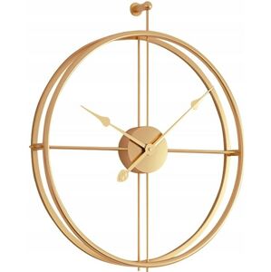 3D nástenné hodiny Coat 60 cm zlaté
