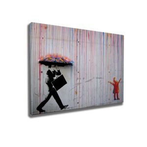 Obraz na plátně Rainbow rain WY64 50x70 cm