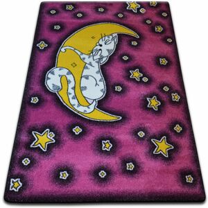 Kusový koberec KIDS mačka ružový C414