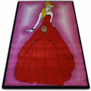Kusový koberec KIDS princezná ružový C425