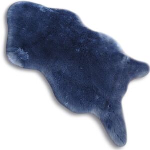 Atypický koberec 60 × 90 SKIN modro-strieborný