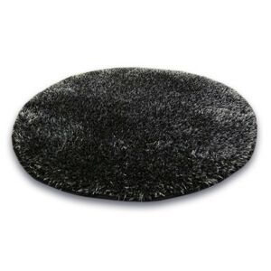 Kulatý koberec SHAGGY NARIN černý meloun