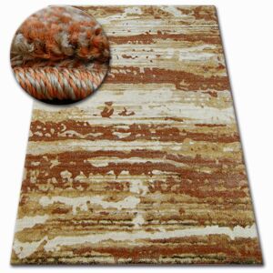 Kusový koberec SHADOW 9368 zlatý / hrdzavý
