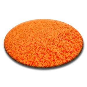 Guľatý koberec SHAGGY HIZA 5 cm oranžový