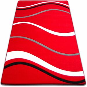 Kusový koberec FOCUS - 8732 morské vlny / červený