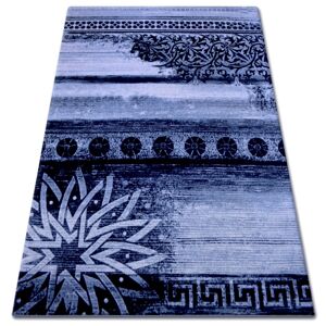 Kusový koberec FLORYA Star bielo-sivo-modrý