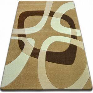 Kusový koberec FOCUS - F242 béžový štvorec, štvoruholník