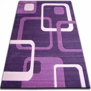 Kusový koberec FOCUS - F240 tmavě fialový čtverce