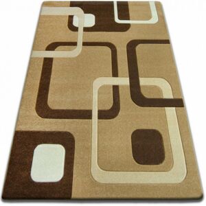 Kusový koberec FOCUS - F240 béžový / cappuccinový čtverce 