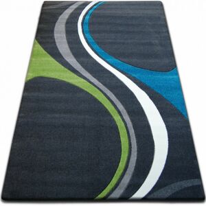 Kusový koberec FOCUS - F460 tyrkysový / šedý / zelený