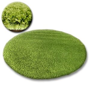 Kulatý koberec SHAGGY GALAXY zelený