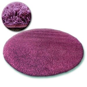 Kulatý koberec SHAGGY GALAXY fialový