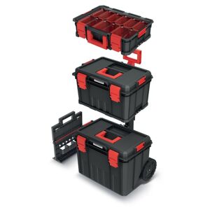 Sada kufrů na nářadí a organizéru MODIXX 53 x 35,5 x 82,5 cm černo-červená