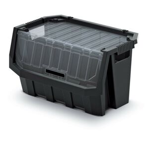 Plastový úložný box uzatvárateľný TRUKMAX PLUS čierny