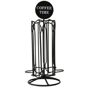 Praktický stojan Laurena na kapsle kávy - černá- 32 cm