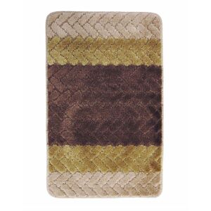 Koupelnový koberec BARI 80x50 cm hnědý/béžový