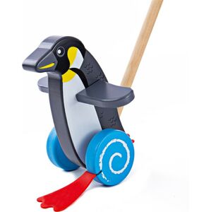 Dřevěný jezdící tučňák PENGUIN černý