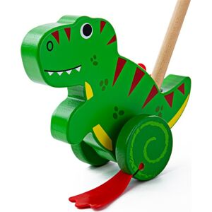 Dřevěný jezdící dinosaurus T-REX zelený
