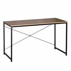 Počítačový stůl Roven hnědý/černý