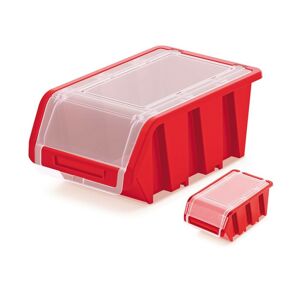 Plastový úložný box uzavíratelný Truck Plus červený
