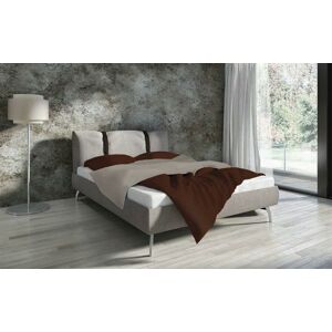 Bavlnená posteľná bielizeň Clarity 200x220 cm čokoládová