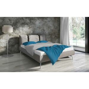 Bavlnená posteľná bielizeň Clarity 160x200 cm tyrkysová