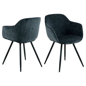 Designová židle Noella tmavě modrá