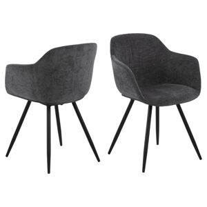 Dizajnová stolička Noella tmavo šedá