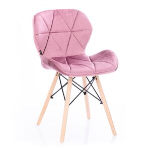 Designová židle Silla fialovo-růžová