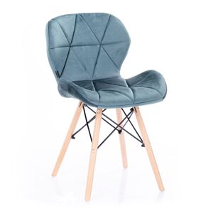 Designová židle Silla ocelově modrá