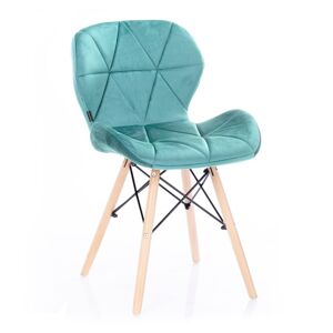 Designová židle Silla tyrkysová