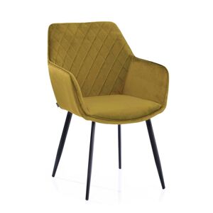 Designová židle Vialli hořčicová